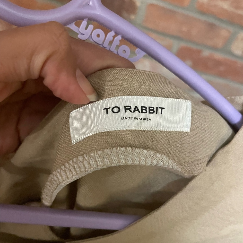 To Rabbit beige shift dress. - Picture 3 of 3